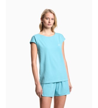 Emporio Armani para mujer. EW000495_AF19023 Pijama Everyday turquesa (S), Homewear, Algodón, Manga corta