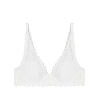 Emporio Armani para mujer. EW000434_AF19033 Sujetador Eternal Lace blanco (85B), Homewear, Poliamida