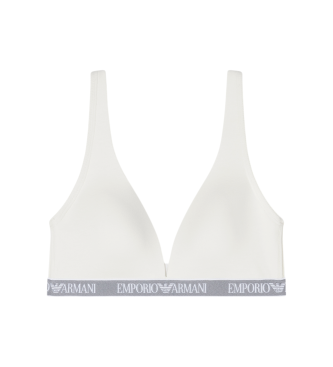 Emporio Armani para mujer. EW000436_AF19026 Sujetador Logo Band blanco (XS), Homewear, Algodón