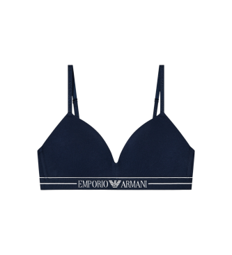 Emporio Armani para mujer. EW000442_AF10881 Sujetador Padded Triangle marino (S), Homewear, Algodón