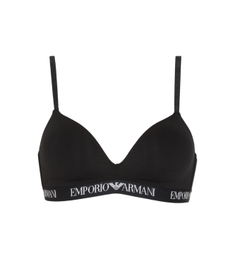 Emporio Armani para mujer. EW000442_AF13033 Sujetador Padded Triangle negro (M), Homewear, Algodón