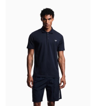 Emporio Armani para hombre. EM000571_AF20424 Polo Beachwear azul (XXL), Casual, Algodón, Manga corta
