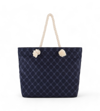 Emporio Armani para mujer. 231797_4R902 Bolso Monograma marino (OSFA), Casual, Algodón, Emporio Armani outlet 2024.
