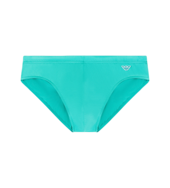 Emporio Armani para hombre. EM000570_AF20424 Bañador Slip Beach turquesa (XXL), Verde, Beachwear, Poliamida