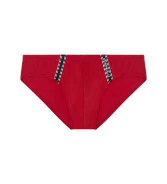 Emporio Armani para hombre. EM000570_AF20426 Bañador Slip Cint rojo (XXL), Beachwear, Poliamida