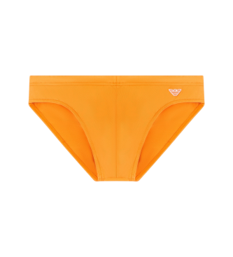 Emporio Armani para hombre. EM000573_AF20424 Bañador Slip Style naranja (L), Beachwear, Poliamida