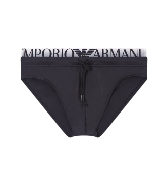 Emporio Armani para hombre. EM000582_AF20432 Bañador Slip Logoband negro (XL), Beachwear, Poliamida