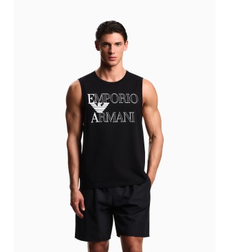 Emporio Armani para hombre. EM000572_AF20434 Camiseta sin mangas negro (XL), Casual, Algodón, Manga corta
