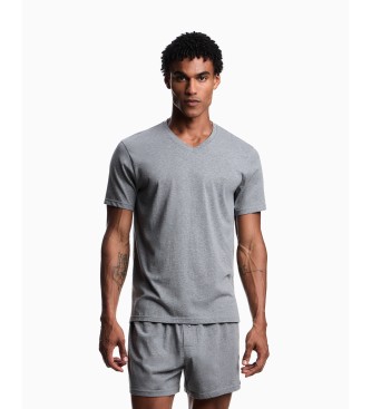 Emporio Armani para hombre. EM000378_AF20672 Camiseta Style gris (S), Casual, Algodón, Manga corta