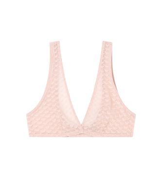 Emporio Armani para mujer. EW002496_AF15358 Sujetador Unpadded Bralette rosa (L), Homewear, Poliamida