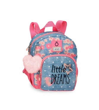 Enso para niña. 9492021 Mochila de paseo Little Dreams rosa (OSFA), Casual, Poliéster, moda infantil, Enso outlet 2024.