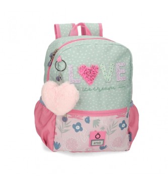 Enso unisex para niños. 9562321 Mochila de paseo Love ice cream 32 cm (OSFA), Casual, Verde, Poliéster, moda infantil, Enso outlet 2024.