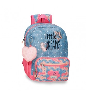 Enso para niña. 94922D1 Mochila Little Dreams 28 cm adaptable rosa (OSFA), Casual, Poliéster, moda infantil, Enso outlet 2024.