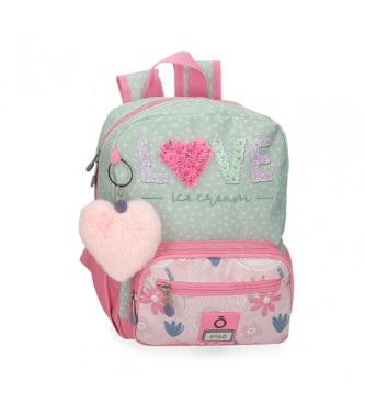 Enso unisex para niños. 9562221 Mochila Love ice cream 28 cm (OSFA), Casual, Verde, Poliéster, moda infantil, Enso outlet 2024.