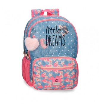 Enso para niña. 9492721 Mochila  Little Dreams doble compartimento rosa (OSFA), Casual, Poliéster, moda infantil, Enso outlet 2024.