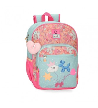 Enso unisex para niños. 95524D1 Mochila escolar Ballons adaptable 38 cm turquesa (OSFA), Casual, Poliéster, moda infantil, Enso outlet 2024.