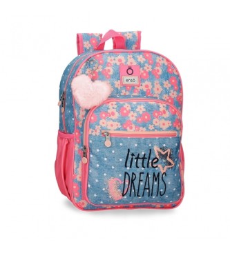 Enso unisex para niños. 94924D1 Mochila escolar Little Dreams 38 cm adaptable rosa (OSFA), Casual, Poliéster, moda infantil, Enso outlet 202