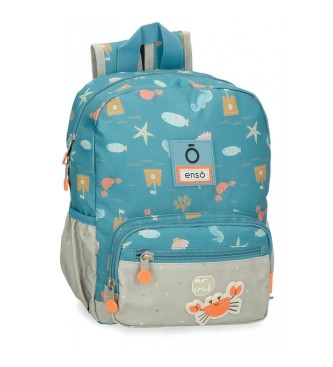 Enso. Mochila pr?-escolar Enso Mr Crab 28 cm azul Enso