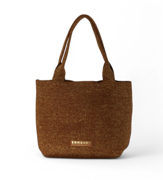 Ermanno Firenze para mulher. 12401891 Saco em lurex castanho (OSFA), Marrom, Casual, Poliéster