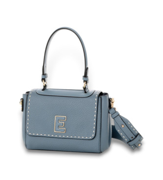 Ermanno Firenze para mulher. 12401855 Saco Mini Flap Eba azul (OSFA), Casual, Poliuretano