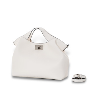 Ermanno Firenze para mulher. 12401875 Mala de mão Rachele em branco (OSFA), Casual, Poliuretano