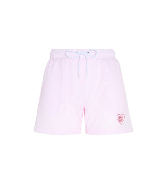 Family First para hombre. WIS2502 Bañador rayas Heart rosa (M), Beachwear, Poliéster