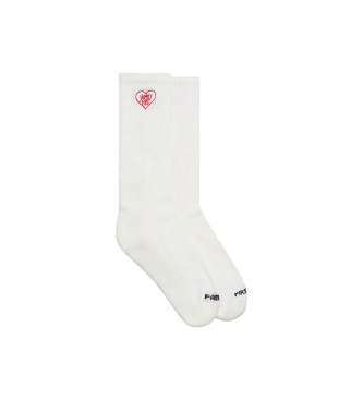 Family First para hombre. SKS2501 Calcetines Heart blanco (OSFA), Homewear, Algodón