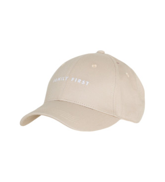 Family First para hombre. HF2401 Gorra Boxlogo beige (OSFA), Casual, Algodón