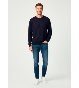 Family First para hombre. SWF2502 Jersey logotipo marino (S), Casual, Lana