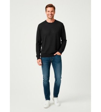 Family First para hombre. SWF2502 Jersey logotipo negro (L), Casual, Lana