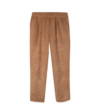 Family First para hombre. PF2502 Pantalón Chino Velvet marrón (XL), Casual, Poliéster