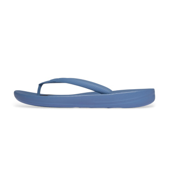 Fitflopvoor vrouwen. E54-D52 iQushion Ergonomische teenslippers blauw (6.5USA=40), Plat, Geen, Casual, Strandkleding