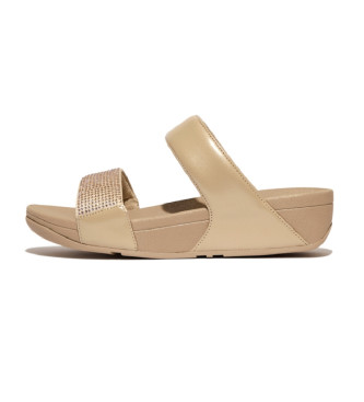 Fitflop para mujer. EC4-A94 Chanclas Lulu Crystal beige (38), 3 a 5cm, Ninguno, Casual, Beachwear