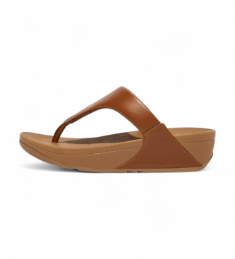 Fitflop para mujer. I88-592 Sandalias de Piel Lulu marrón (42), 3 a 5cm, Ninguno, Casual