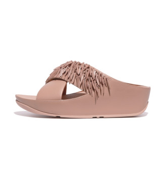 Para mujer. HQ5-A86 Sandalias de piel Rumba Beaded Cross slides (37), Ecopiel, 3 a 5cm, Ninguno, Casual