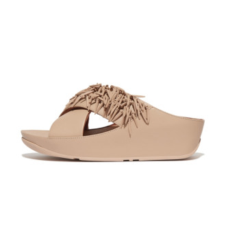 Para mujer. HQ5-A94 Sandalias de piel Rumba Beaded Cross slides (36), Ecopiel, 3 a 5cm, Ninguno, Casual