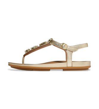 Para mujer. A4I-675 Sandalias de Piel Gracie Ultra-Jewel (41), Plano, Hebilla, Casual, Fiesta