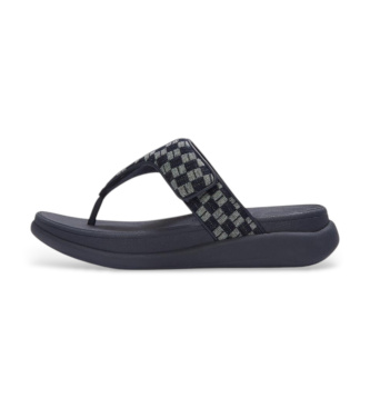Fitflop Sandalias F-Mode Go Checkerboard-Denim Toe-Post marino