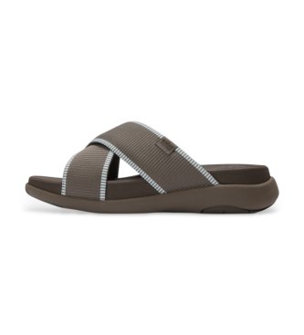 Para hombre. A1Z-D73 Sandalias F-Mode Go Water-Resistant Webbing Cross (44), Plano, Ninguno, Casual