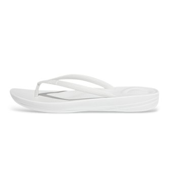 Fitflop para mujer. E54-194 Sandalias Iqushion Ergonomic blanco (39), Plano, Ninguno, Beachwear
