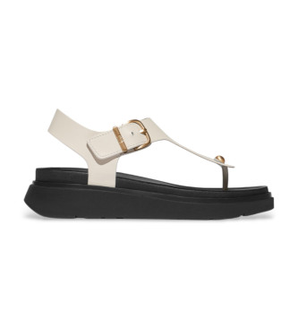 Fitflop para mujer. IY9-A99 Sandalias de Piel Gen beige (36), 3 a 5cm, Hebilla, Casual