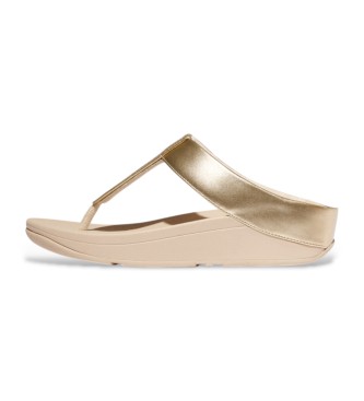 Fitflopvoor vrouwen. IK5-675 Sandalen Fino Glitterdust beige, goudkleurig (39), 3 tot 5 cm, Geen, Casual