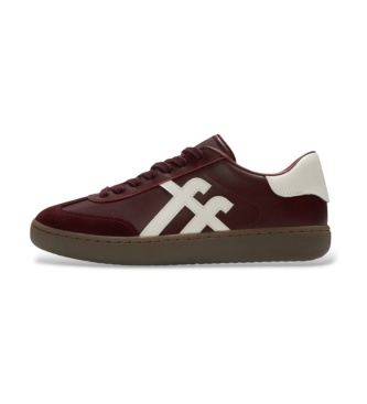 Skinnsneakers Dash bordeaux