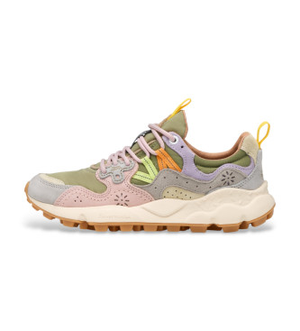 Flower Mountain para mujer. 2017817 Zapatillas Yamano 3 verde (37), Plano, Ante, Cordones, Casual