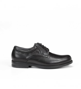 Fluchos para homem. Sapatos de couro Simon 8466 preto Fluchos