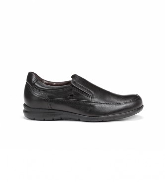 Fluchos para hombre. 8499_AVE_NEGR Zapatos de Piel Luca 8499 negro (39), Plano, Ninguno, Casual