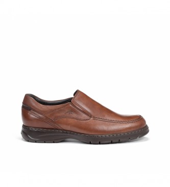 Fluchos para homem. Sapatos de couro 9144 Crono castanho Fluchos