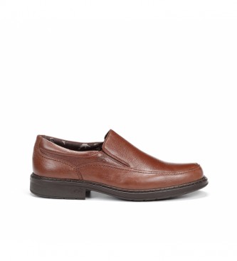 Fluchos para hombre. Zapatos de piel Clipper 9578 Cidacos marrÃ³n