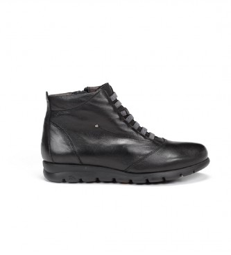 Fluchos para mujer. F0356_SUGA_2NEG Botines de Piel Susan F0356 negro (38), 1 a 3cm, Cremallera, Casual
