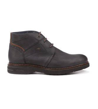 Fluchos para hombre. F1241 Botines de Piel Warrior F1241 negro (43), Plano, Cordones, Casual
